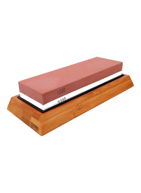 Double-Sided Sharpener Stone Brown/White