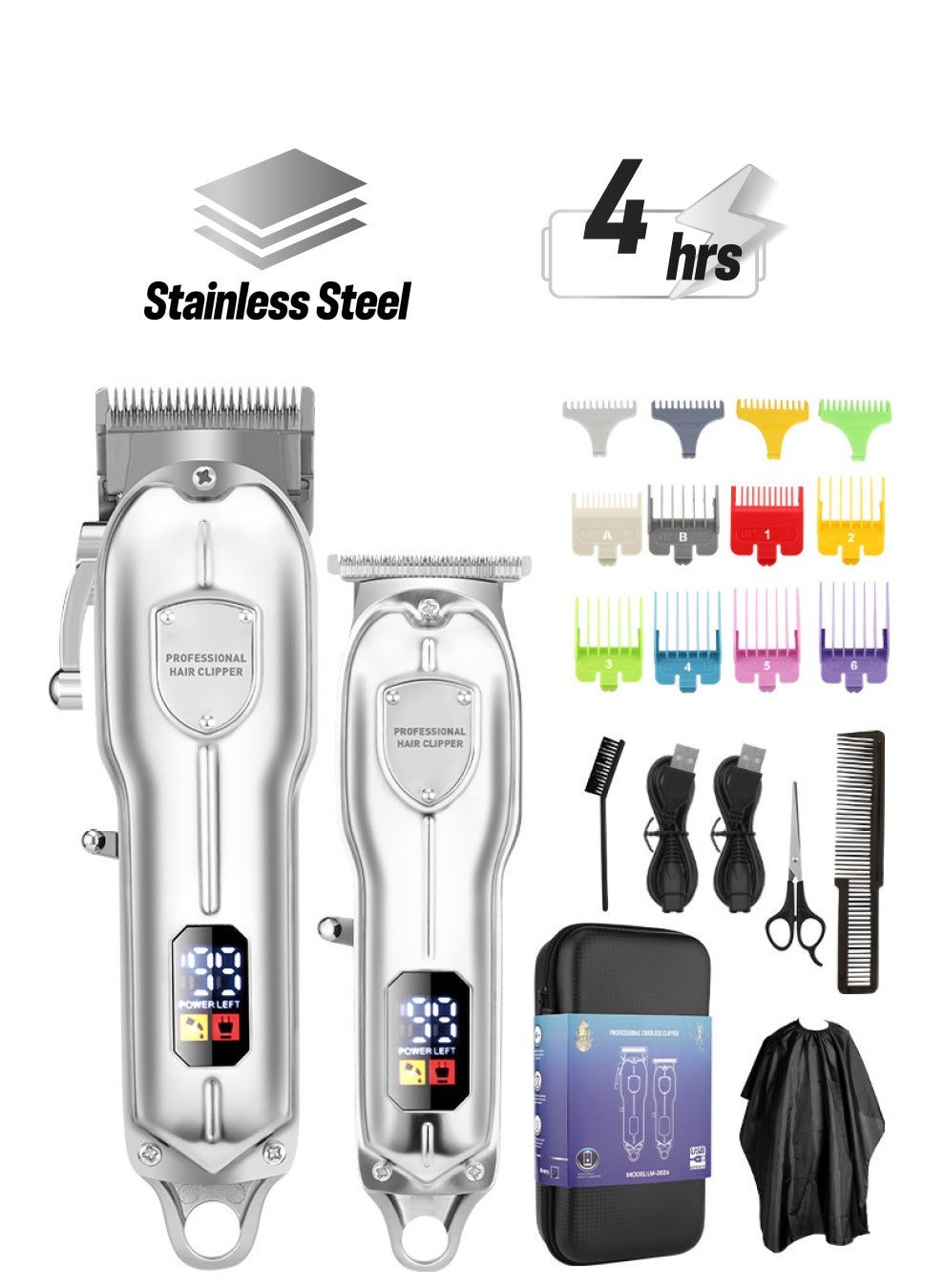 Generic Trimmer Generic Professional Hair Trimmer Barber Clipper Set Beard Trimmer ...
