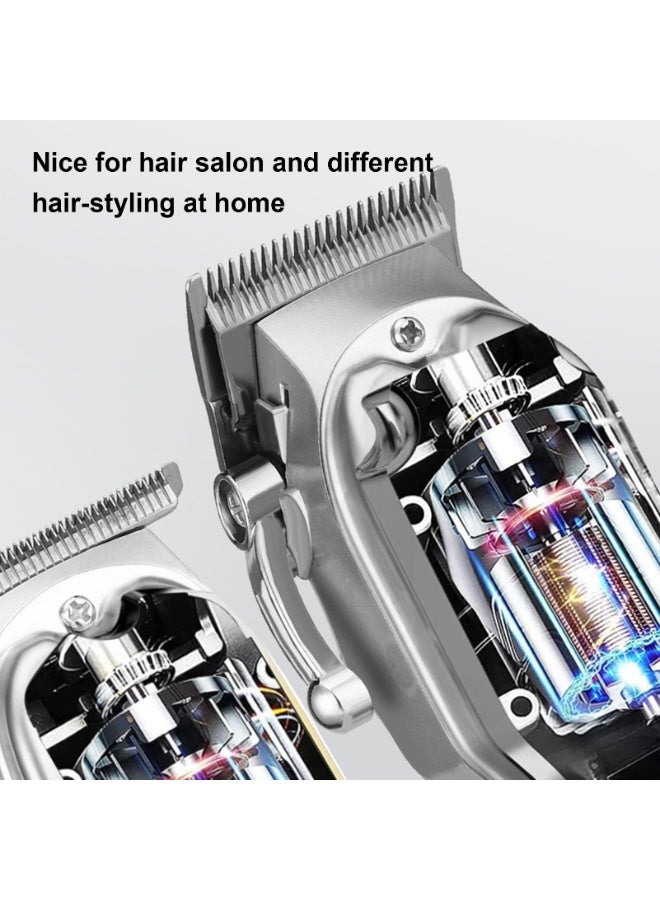 Professional Hair Trimmer Barber Clipper Set Beard Trimmer Cordless Hair Cutting Grooming Kit LED Display USB Rechargeable - Image 5