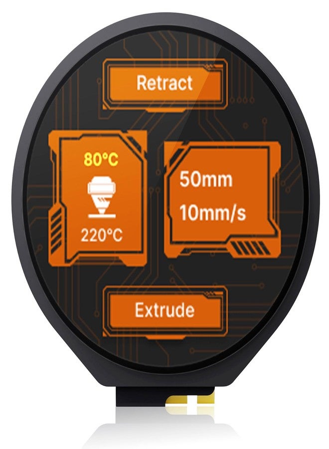 BIGTREETECH KNOMI V2.0 UI Mini Multi-Color Touch Screen Display 1.28inch Upgrade BTT EBB SB2209/SB2240 CAN for Voron StealthBurner Support Klipper OTA Firmware Updates, KINGPRINTER-1040000055 - Image 1