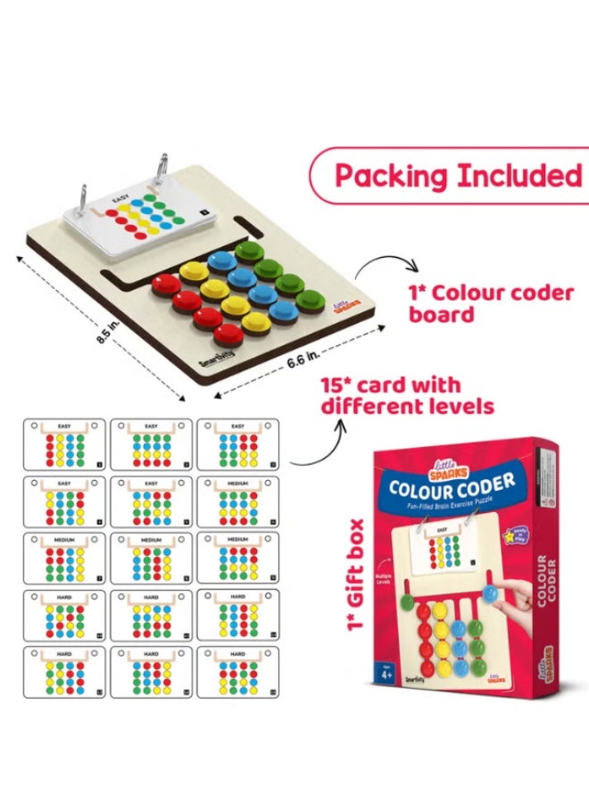 Smartivity Colour Coder Montessori Educational Game Board with 15 Challenge Cards - Image 2
