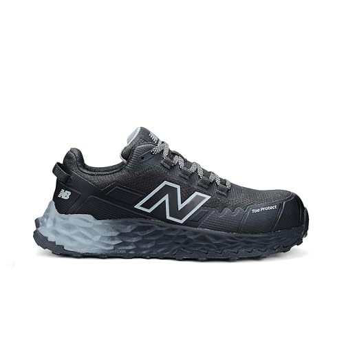 New Balance Fresh Foam Cremorne Composite Toe Safety Shoes for Men - Non Slip, Electrical Hazard - Black/Grey, Low Rise - Image 1