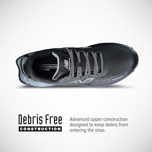 New Balance Fresh Foam Cremorne Composite Toe Safety Shoes for Men - Non Slip, Electrical Hazard - Black/Grey, Low Rise - Image 3