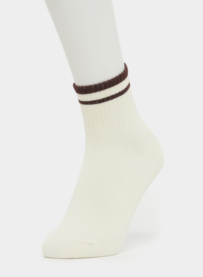 Styli Set of 2 - Striped Crew Socks  - Image 4