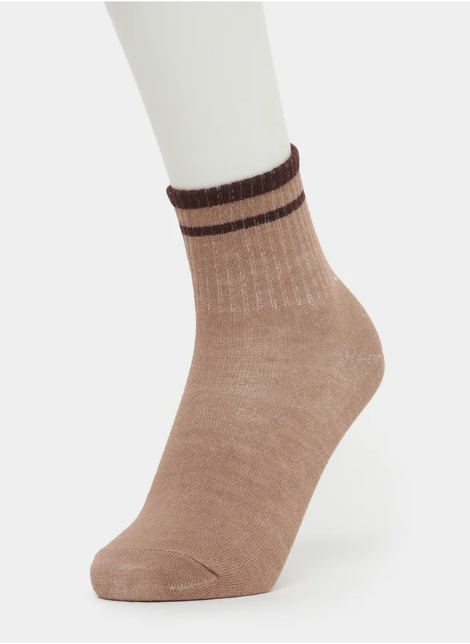 ستايلي Set of 2 - Striped Crew Socks