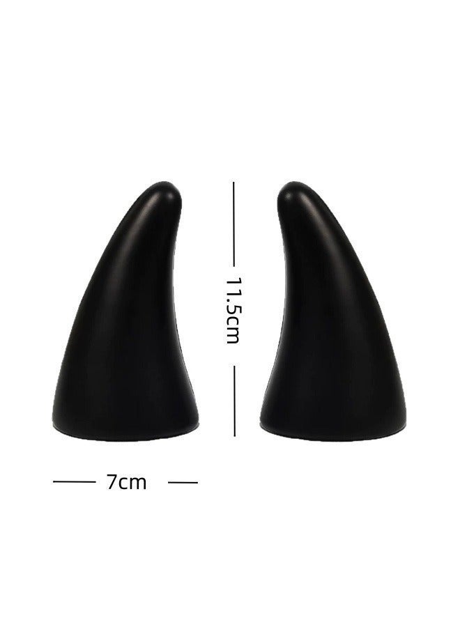Cool and cute bull horn car exterior decoration stickers, universal for roof, hood, front and back decorations inside and outside the car. - Image 2