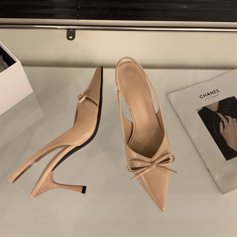 French Bow Heeled Sandals for Women - Image 2
