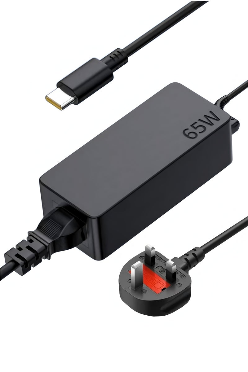 الصفحة الرئيسية شاحن تيار متردد 65 واط/45 واط USB-C للكمبيوتر المحمول لينوفو ثينك باد T14 T14 T15 T480 T480 T480s T490 T490s T495 T495 T495s T580 X13 X280 X380 X380 X390 X395 E15 E480 E480 E490 & Yoga C330 - سلك محول إمداد طاقة الكمبيوتر المحمول بقدرة 65 واط - Image 1