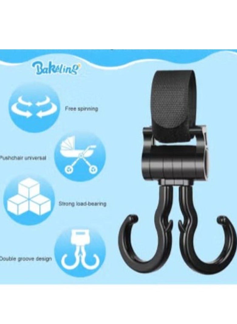 Sisily Baby Stroller Hooks, Multifunctional Holders Hook, for Hanging Diaper Bags Baby Stuff Organizer Groceries Purse Mommy Hook Stroller, Universal Car Vehicle Back Seat Headrest Hooks- 2pack - Image 5