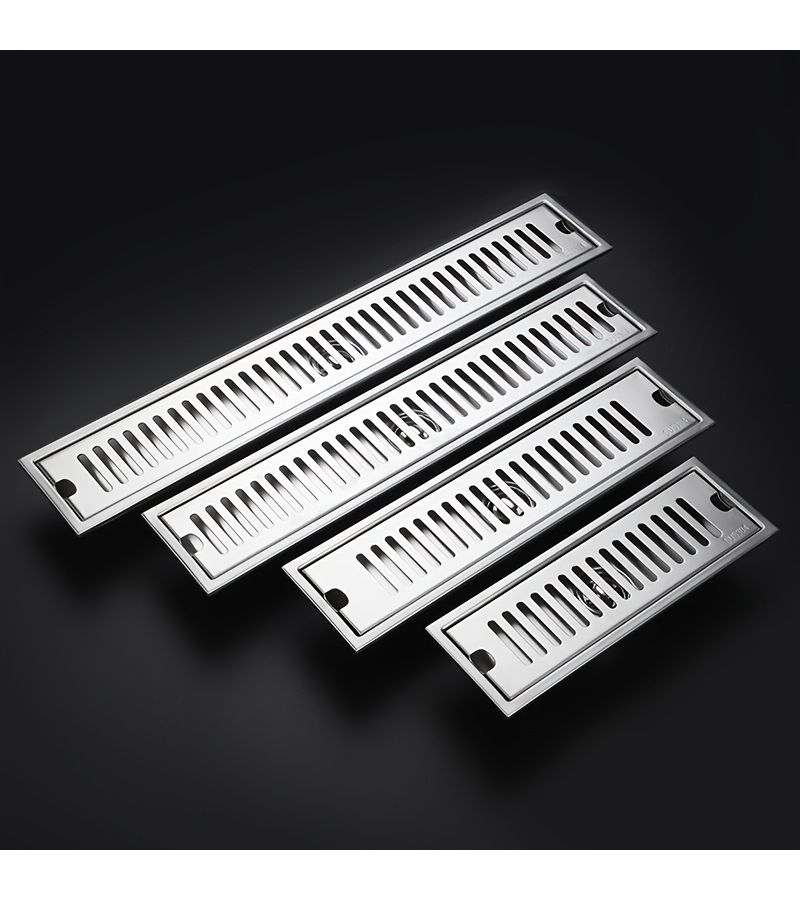 1pc 11.81inch Side Row Stainless Steel Thickened Large Displacement Bathroom Floor Drain Filter Odor Proof For Hotel Shower Room Engineering Bathroom Accessories - Image 2