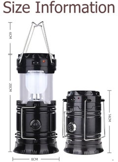 SKY-TOUCH 2 Pack Portable Led Camping Lantern Flashlights Survival Kit For Emergency, Hurricane, Outage  - Image 2