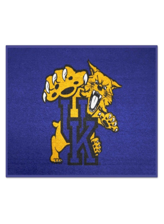 فانماتس سجادة FANMATS 794 NCAA - Kentucky Wildcats Starter Mat Accent Rug - مقاس 19 بوصة × 30 بوصة | سجادة ديكور منزلي لمحبي الرياضة وسجادة للتجمعات - شعار "UK & Wildcat" - Image 1