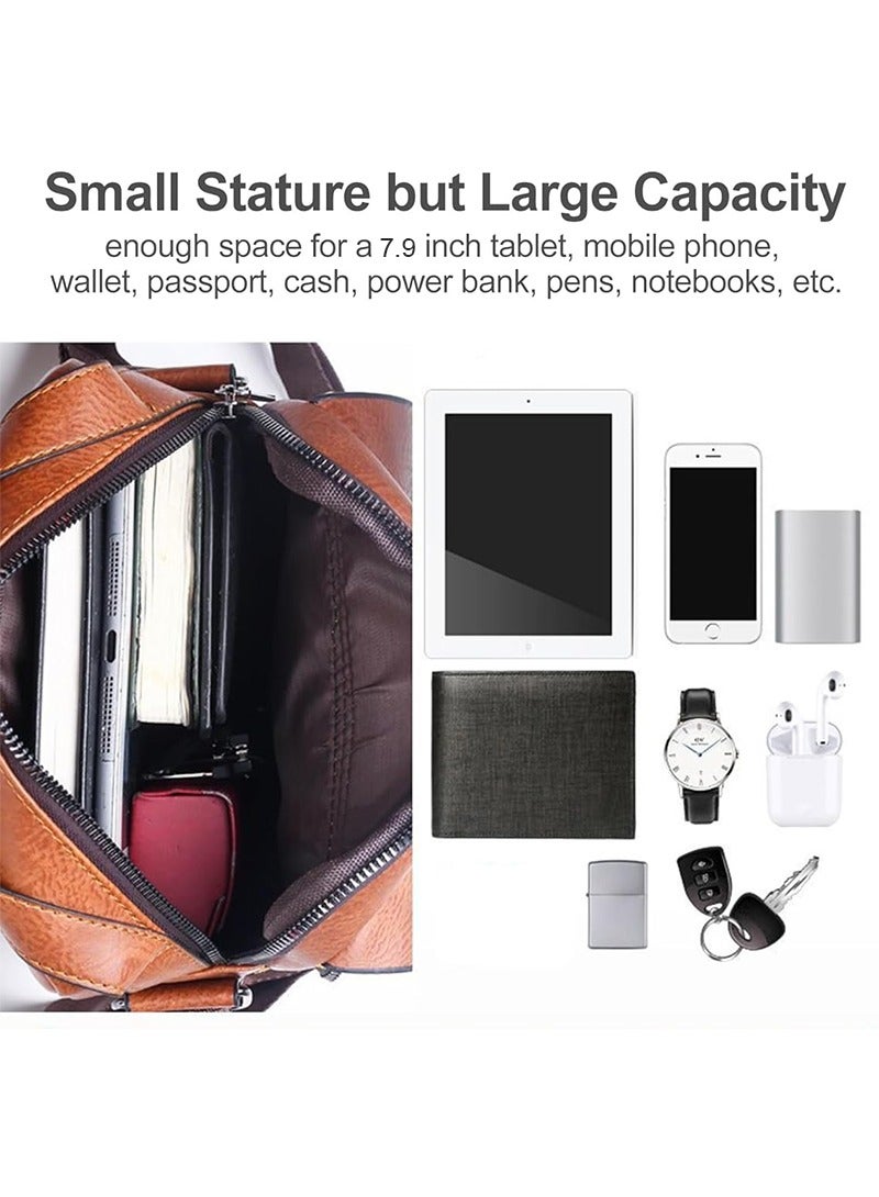 Jeep Buluo Shoulder Bag with Short Wallet for Men, Casual Messenger Bag, Waterproof Leather Crossbody Sling Bag, Adjustable Strap Crossbody Bag for Men's Travel Office (Black) - Image 4