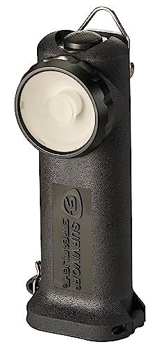 Streamlight 90520 Survivor 175-Lumen Rechargeable Safety-Rated Firefighter Right Angle Flashlight Without Charger, Black - Image 1
