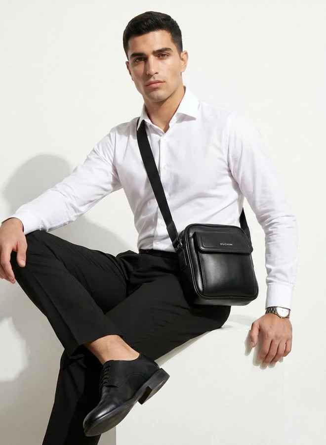 Duchini BLACK Men Adjustable Strap Crossbody Bag for Men | Best Price UAE