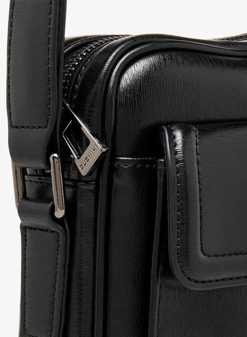 Duchini BLACK Men Adjustable Strap Crossbody Bag for Men | Best Price UAE
