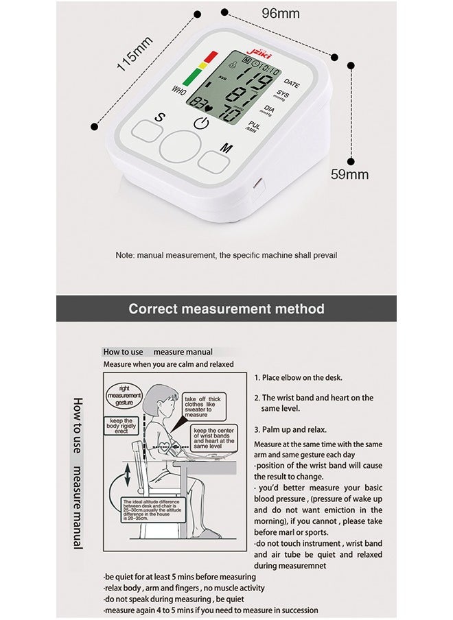 JZIKI Arm Blood Pressure Monitor