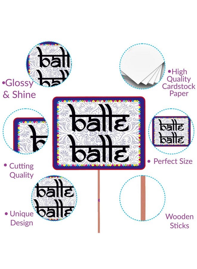Party Propz Party Propz Wedding Props - 17 Pcs Wedding Decoration Items, Haldi Mehndi Decoration Items for Marriage, Haldi Ceremony Decorations, Haldi Decoration Items for Marriage, Haldi Props - Image 4