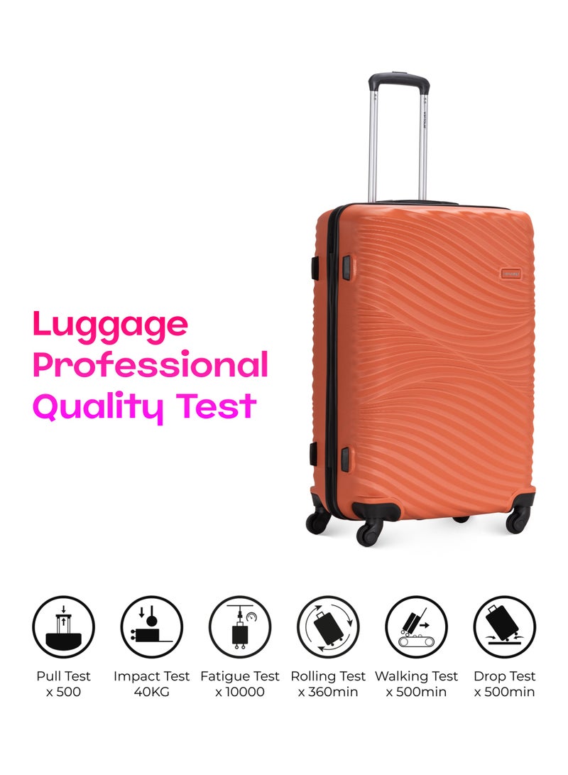 فيبتور مجموعة من 4 حقائب سفر خفيفة الوزن من البوليستر الجاكارد مع قفل رقمي 20، 24، 28، 32 بوصة - Image 4