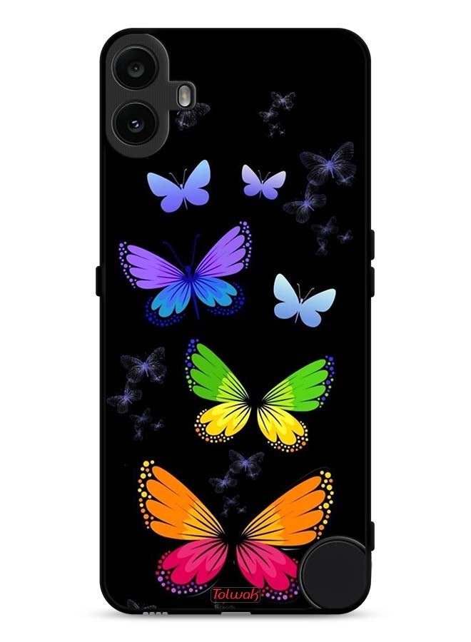 Tolwak Nothing CMF Phone 1 Protective Case Cover Colorful Butterflies - Image 1