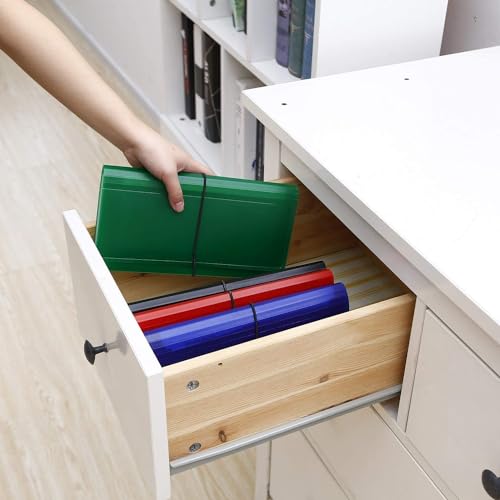 SEEKIND Expanding File Folder 4 Pack, 10.4' 5.5' Receipt Organizer Folder Accordion Folder Document with 13 Pocket for Office,Cards,Tickets-Water Resis - Image 5