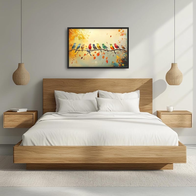 Fuzawet Colorful Birds Framed Canvas Wall Art - Image 2
