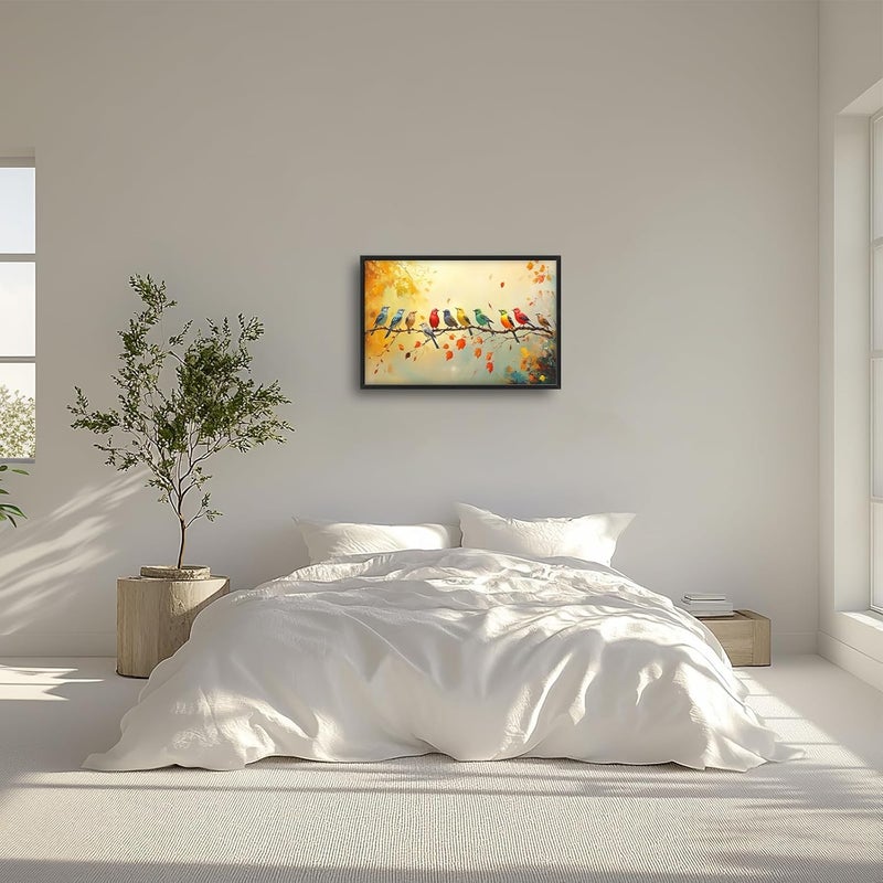 Fuzawet Colorful Birds Framed Canvas Wall Art - Image 3