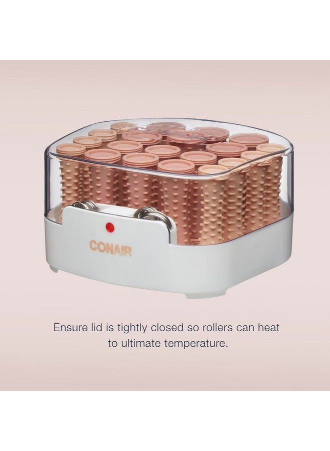 Conair Double Ceramic Hot Rollers for Long, Medium, and All Hair - Hair Curler - Hair Roller Clips Included - 1/2 inch, 3/4 inch, and 1 inch Rollers - Image 3