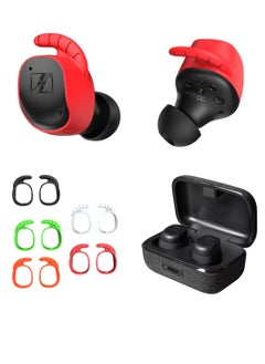 SYOSI 5 أزواج من أغطية الأذن الرياضية لسماعات الأذن Sennheiser Momentum True Wireless 3 المضادة للانزلاق مع ملاءمة مثالية لسماعات الأذن Sennheiser المتوافقة مع Momentum 3 Case باللون الأسود والأبيض والأخضر والأحمر والبني  - Image 1
