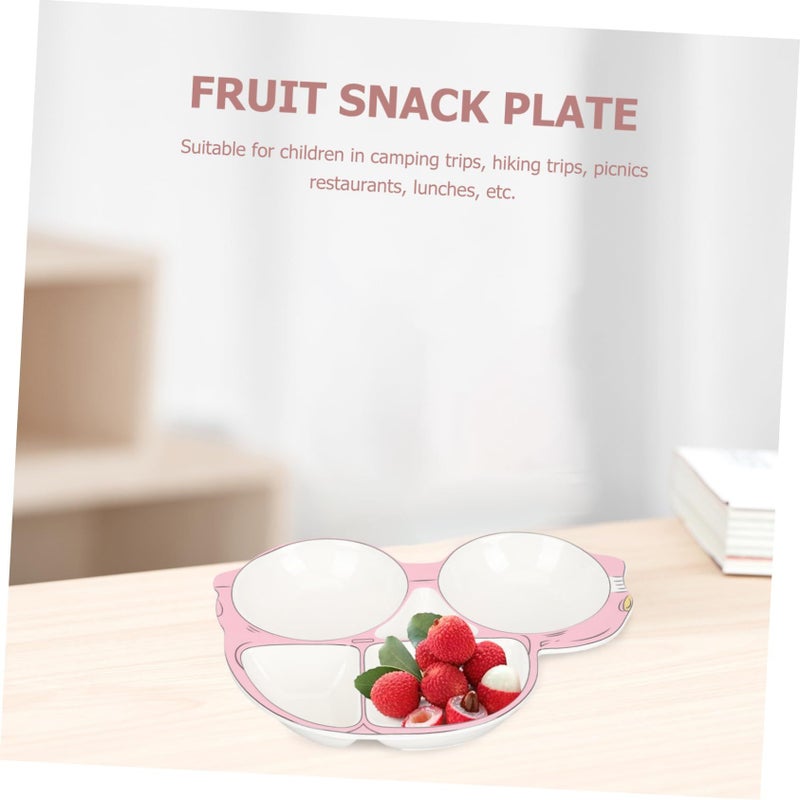 Cartoon Divided Dinner Plate Tray Set For Kids Boys Girls - Image 5