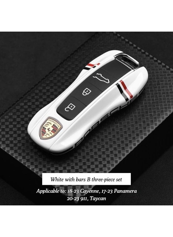 Porsche Design Porsche track edition key case for Cayenne, Macan, Panamera, 718/911 new and old models, with snap-on buckle - Image 1