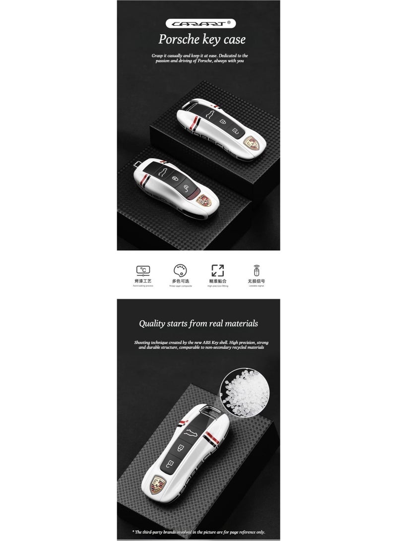 Porsche Design Porsche track edition key case for Cayenne, Macan, Panamera, 718/911 new and old models, with snap-on buckle - Image 3