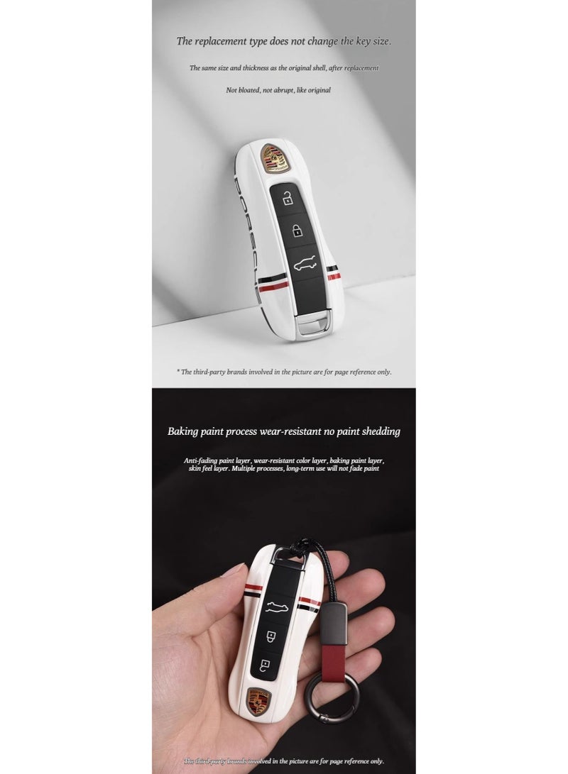 Porsche Design Porsche track edition key case for Cayenne, Macan, Panamera, 718/911 new and old models, with snap-on buckle - Image 5