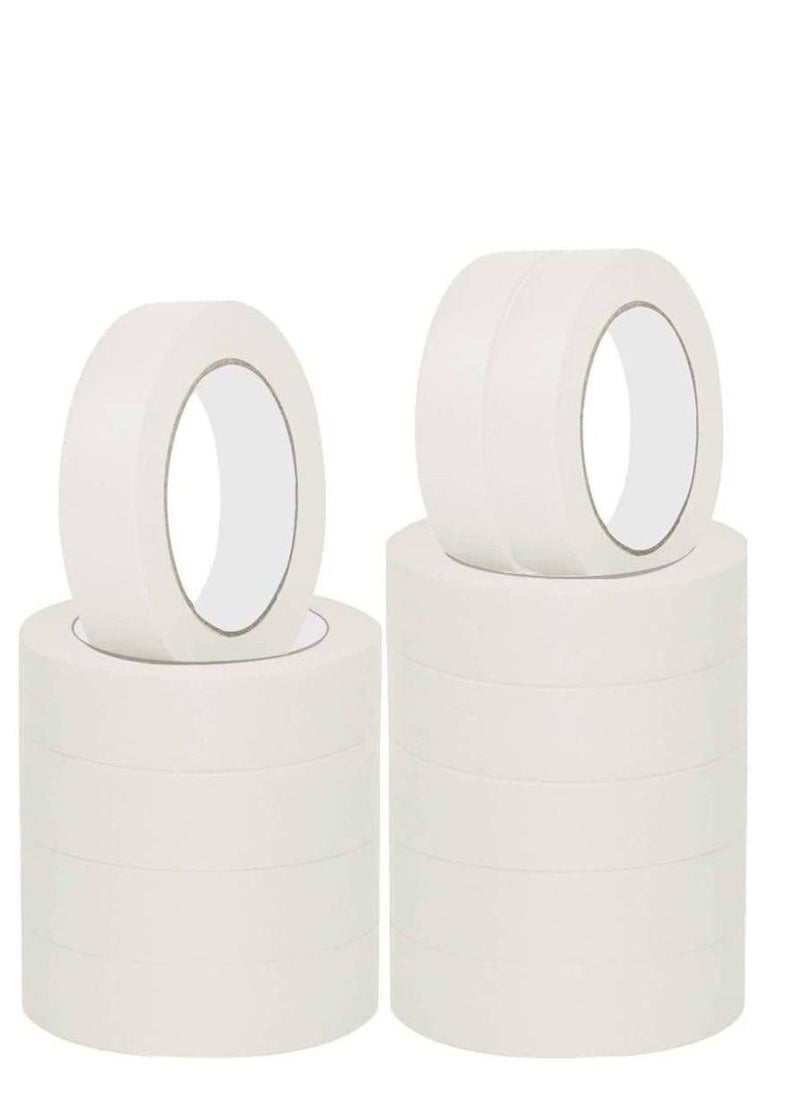 MARKQ Masking Tape, 36 Rolls White Strong Adhesive Tape for Painting, Decorating, DIY Home, Office, School Stationery, Arts, DIY Crafts etc, 1 inch x 20 yards  - Image 1