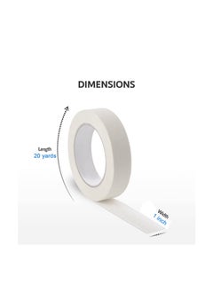 MARKQ Masking Tape, 36 Rolls White Strong Adhesive Tape for Painting, Decorating, DIY Home, Office, School Stationery, Arts, DIY Crafts etc, 1 inch x 20 yards  - Image 2