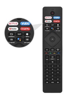 Philips Universal TV Remote Control Compatible for Android Smart LCD LED 4K TV 65PFL5504/F7 50PFL5604/F7 65PFL5766/F7 55PFL5704/F7 75PFL5604/F7 47PFL6704D/F7