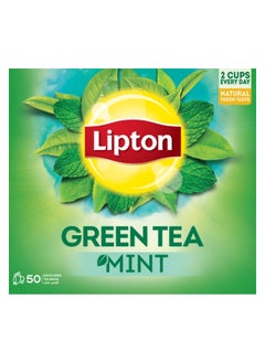 Lipton Green Tea Mint 50 Teabags (65g)  - Image 1