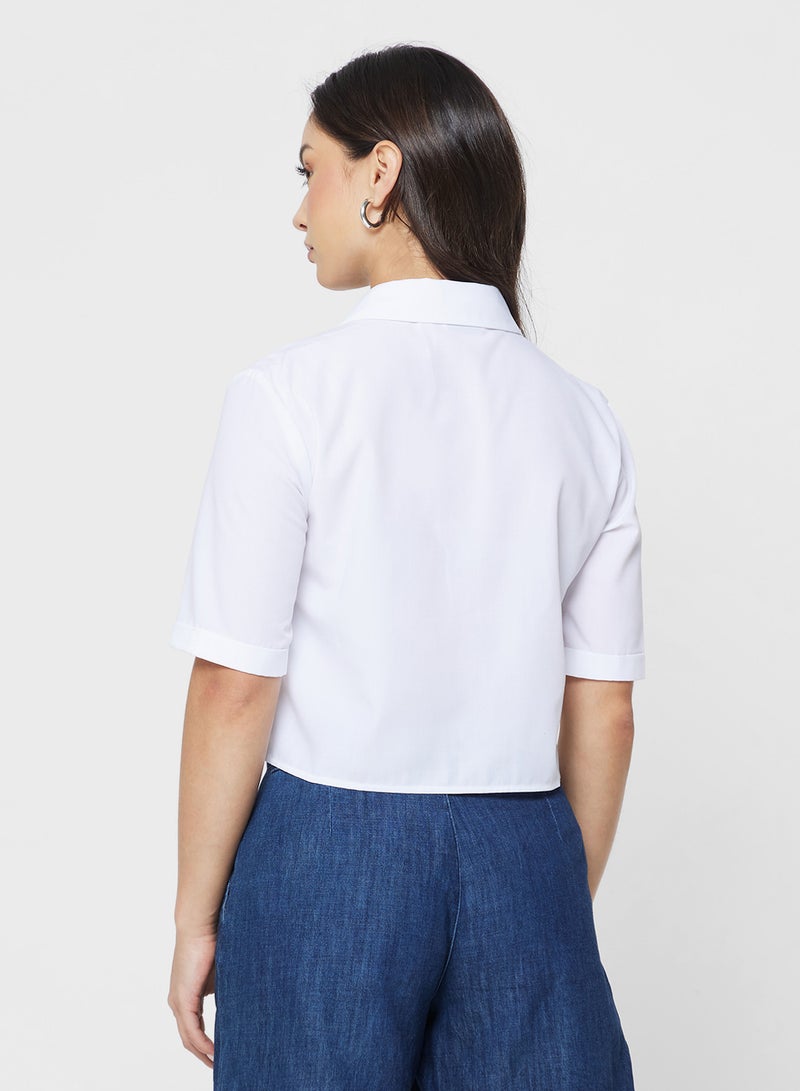 ONLY Crop Short Sleeve Shirt - Image 2