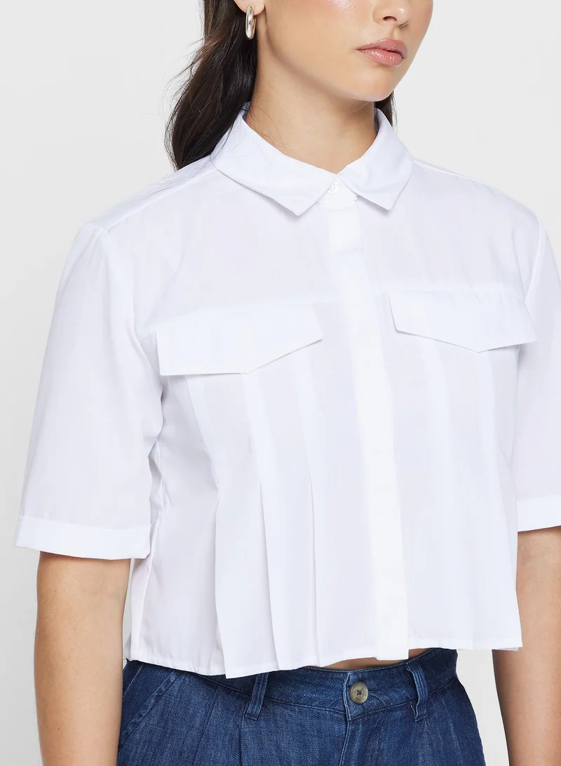 ONLY  Crop Short Sleeve Shirt for Women | Best Price UAE