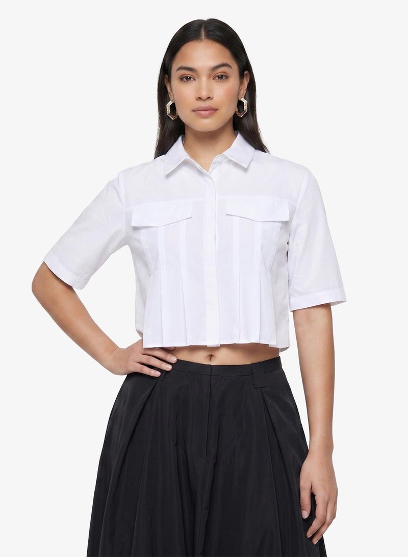 ONLY Crop Short Sleeve Shirt - Image 2