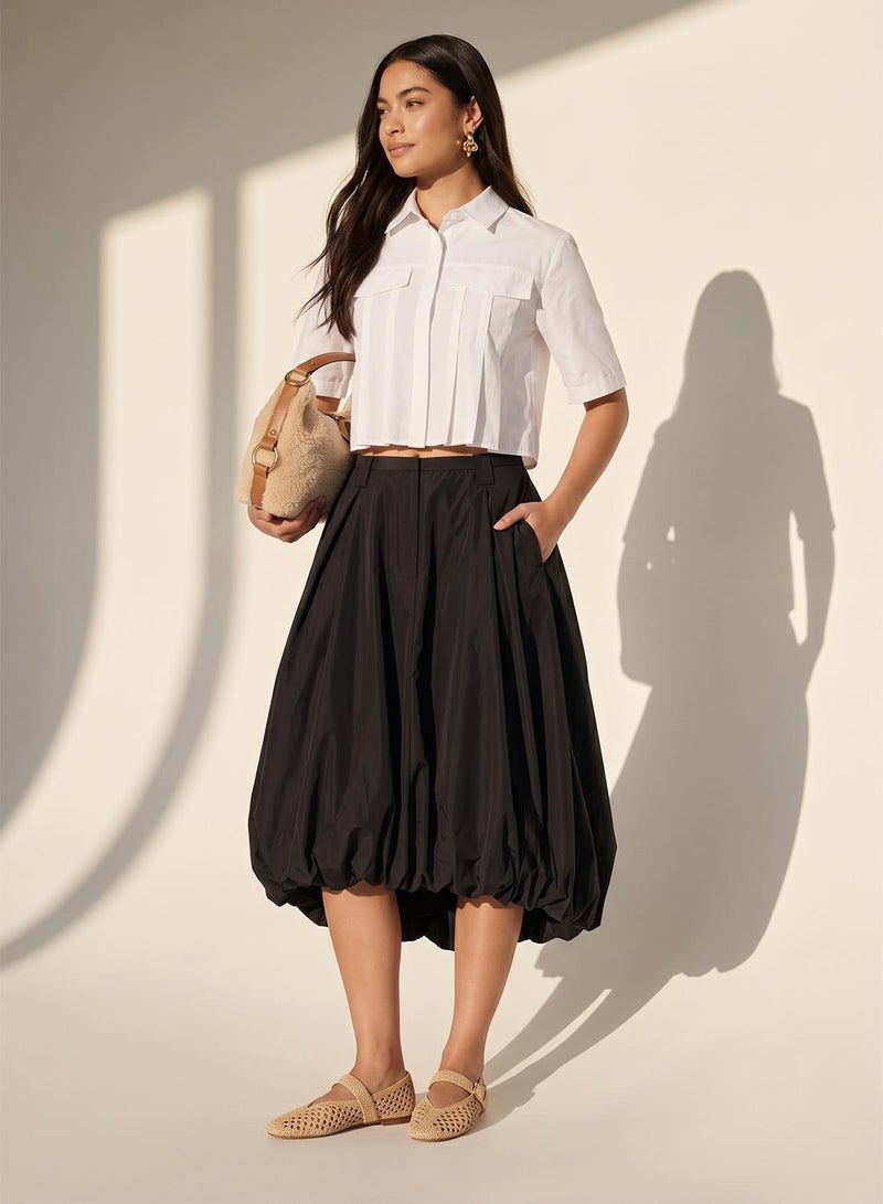 ONLY Crop Short Sleeve Shirt - Image 1