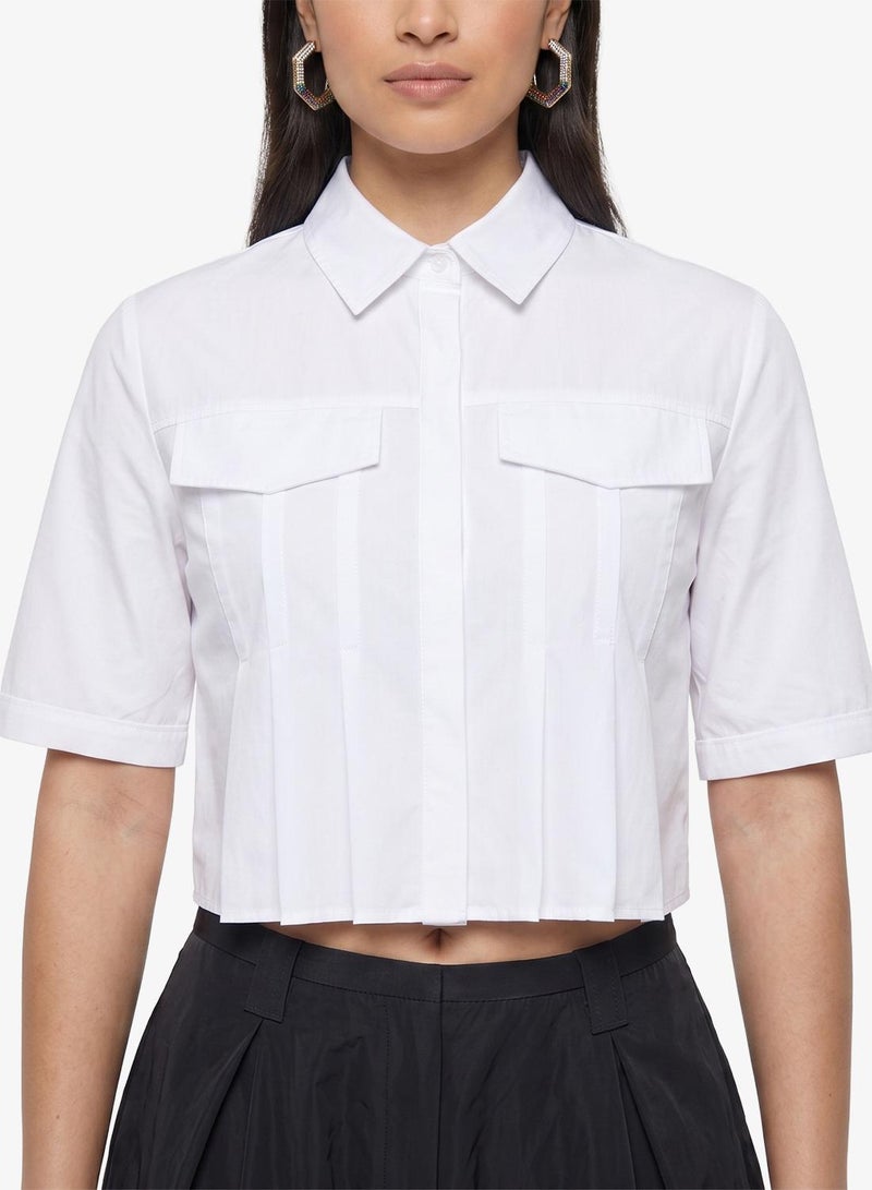 ONLY Crop Short Sleeve Shirt - Image 4
