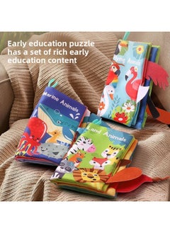 Generic Tear And Tear Books, Cloth Books, Tear And Wash Hands, Tear Cloth Books, Baby Can Bite Baby Early Education Toys, 6-12 Months, Foreign Trade-Color:2-piece Set [animal + Baby’s Day]-Specification:Single Product  - Image 5