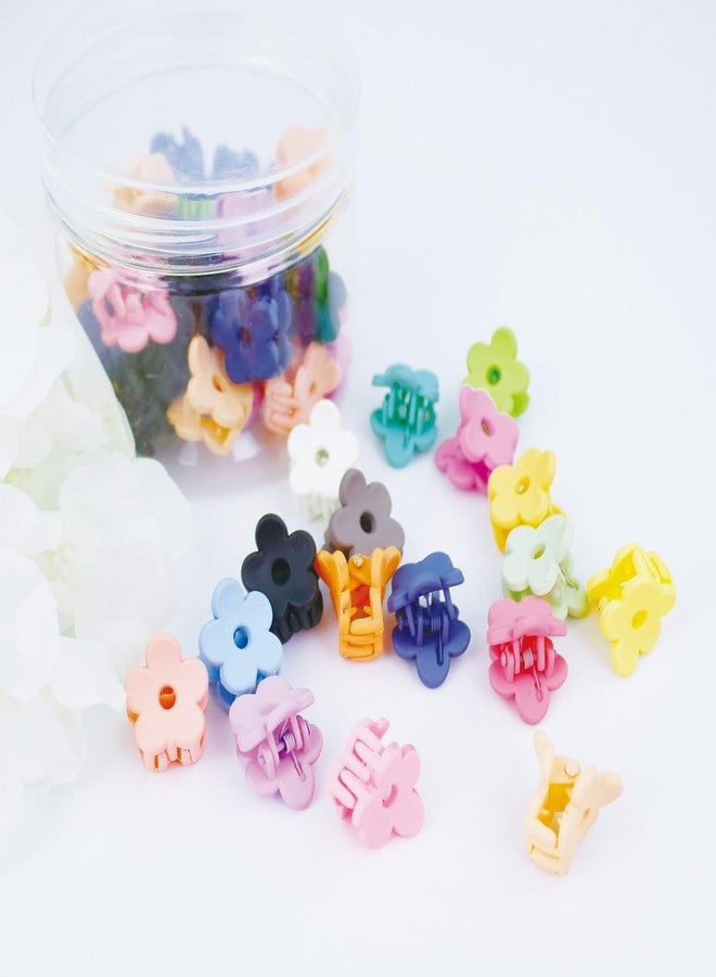 La Jolie Jasmin Small Cute Flower Hair Clips for Hair Accessories Hair Claw Clips for Women and Girls Cream Color, 50 PCS - Image 4