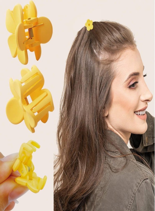 La Jolie Jasmin Small Cute Flower Hair Clips for Hair Accessories Hair Claw Clips for Women and Girls Cream Color, 50 PCS - Image 3