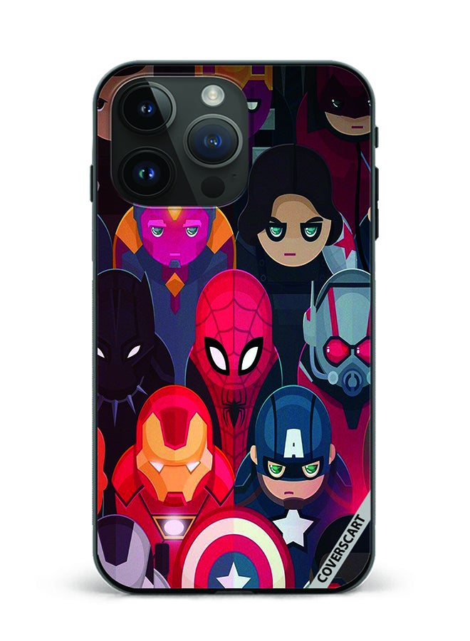 Protective Case Cover For Apple iPhone 12 Pro Marvel Kids Design Multicolour