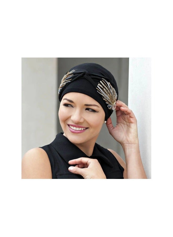 Rung Women Luxury Hat Carolina Black Laurel Crown - Image 1