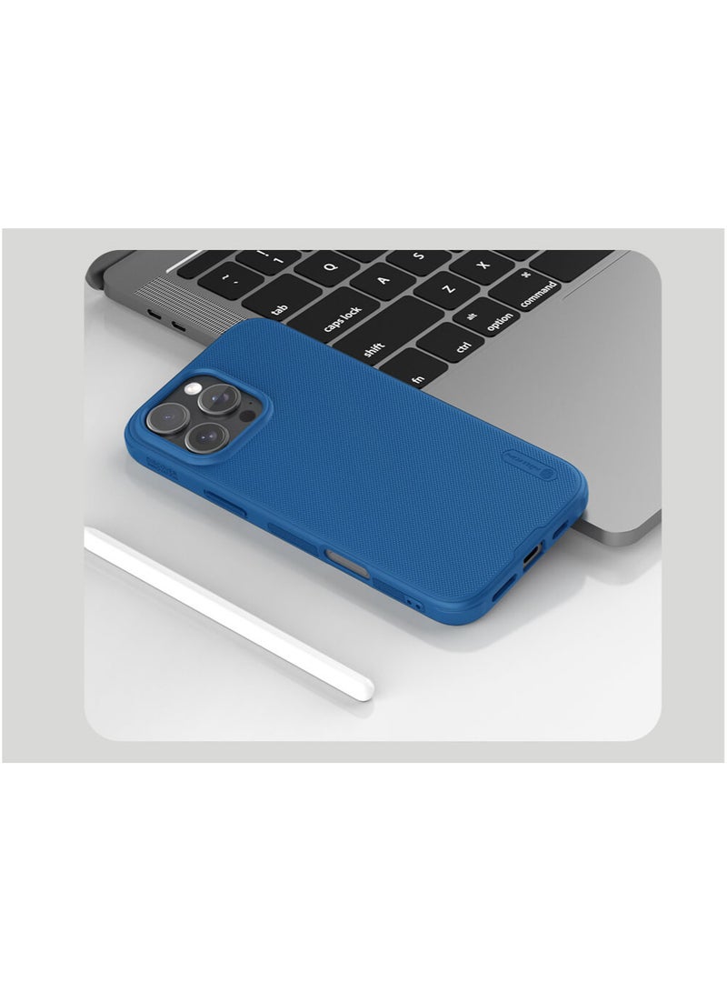 Nillkin Super Frosted Shield Pro cover case for iphone 16 Pro - Blue - Image 5