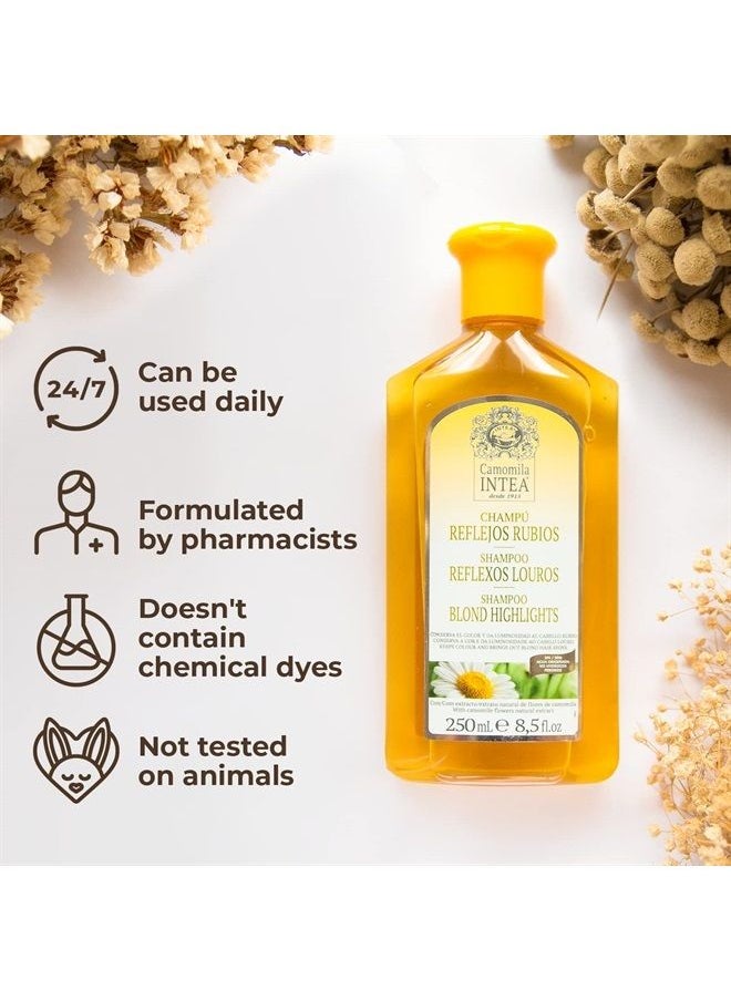 Intea Chamomile Shampoo – Premium Shampoo for Blonde Hair – Non-Ammonia Natural Blonde Brightening Shampoo – Suitable for Natural or Dyed Blonde Hair – Easy Application – 8.5oz  - Image 4