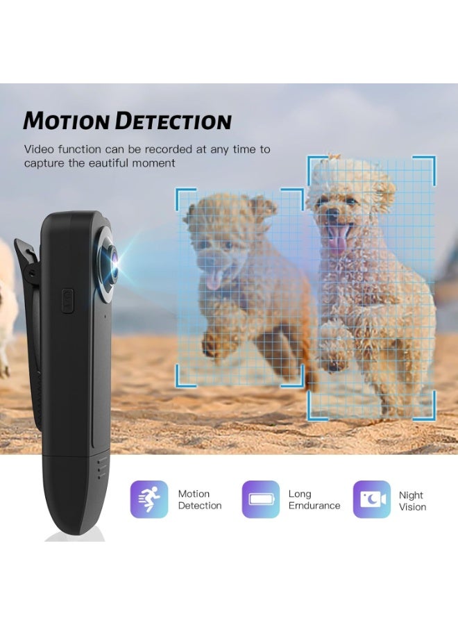 Mini Body Camera 1080P Police Body Camera with Memory Card,Body Worn Cam,Premium Portable,Wearable Patrol Video Recording Camcorder for Work Records,Guard (64GB) - Image 4